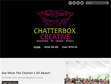 Tablet Screenshot of chatterbox-creative.com
